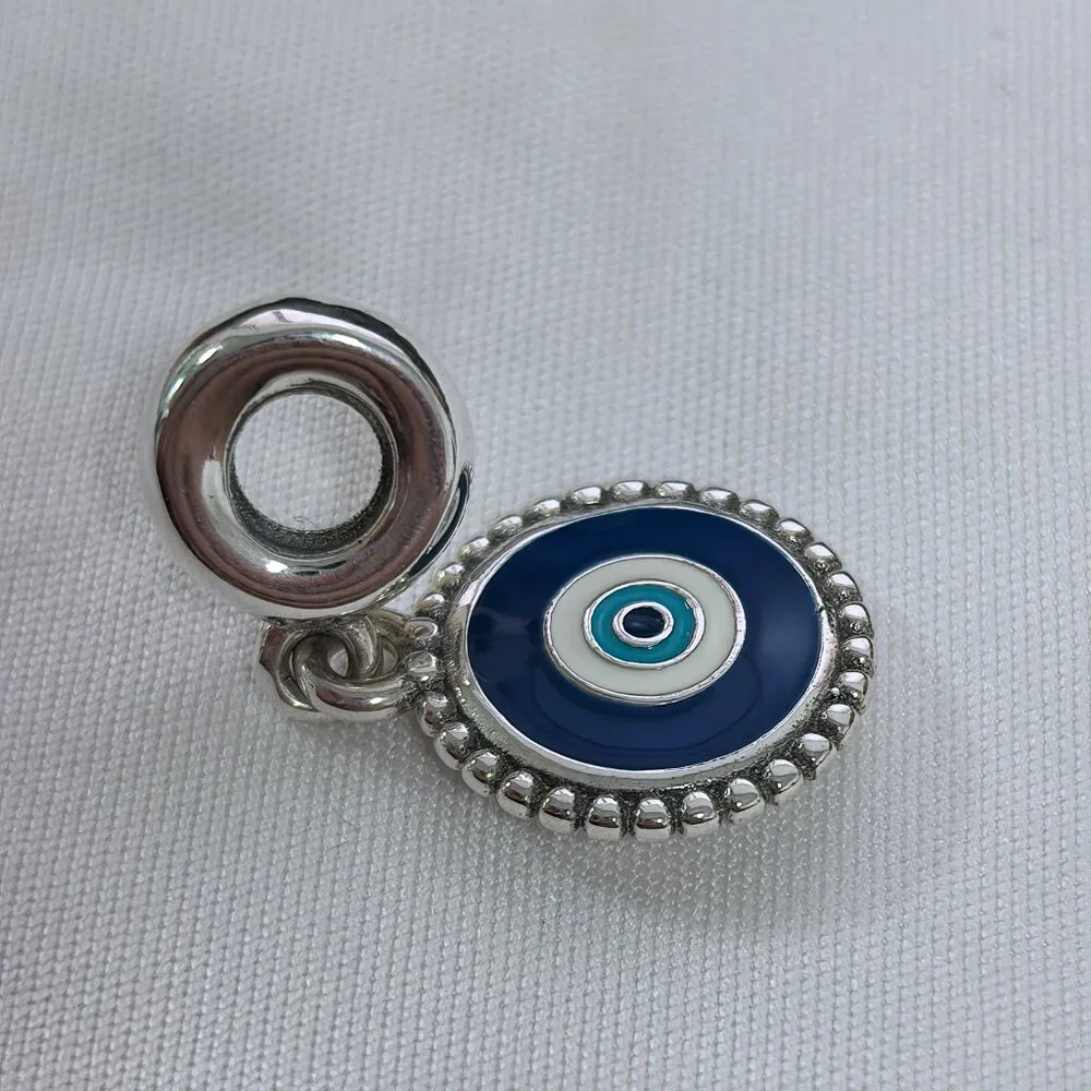 Pandora "Evil Eye" Exclusive Charm Pendant, S925 Silver Jewelry - Picture 3 of 4